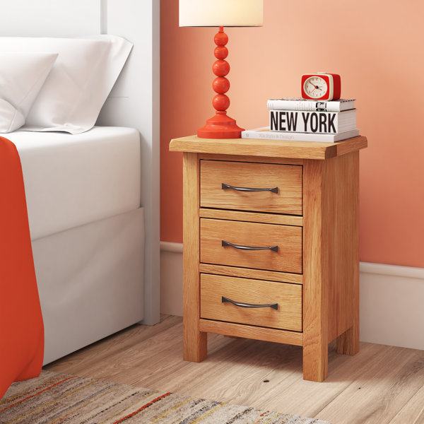 Natur Pur Nachttisch mit 3 Schubladen & Bewertungen | Wayfair.de